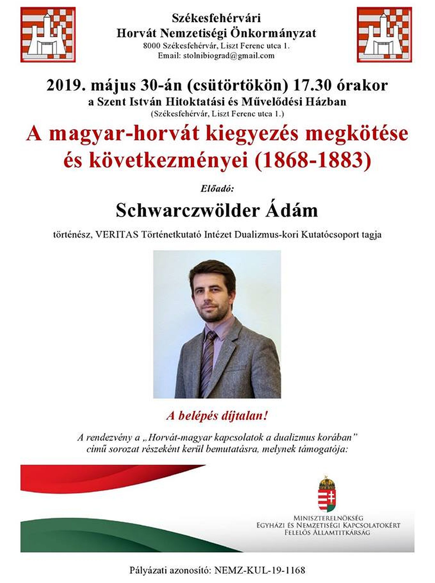 Schwarzwölder Ádám előadása a magyar-horvát kiegyezésről és következményeiről